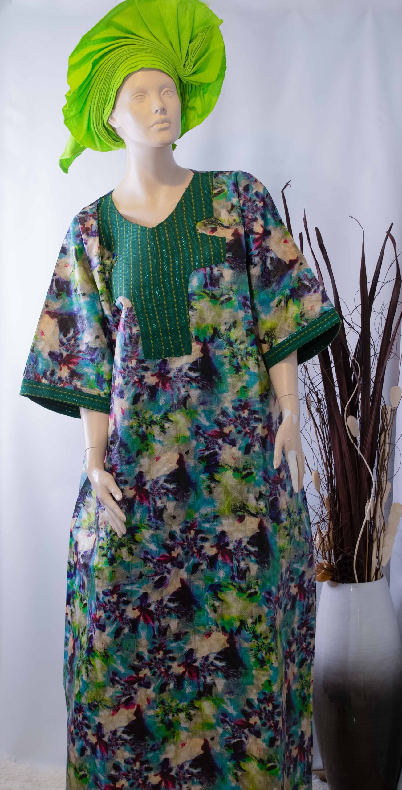 BuchiHafrikana Green Base Ankara BuBu