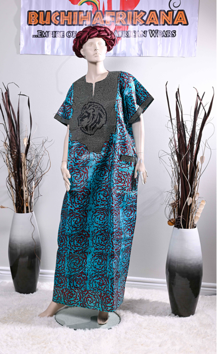 WOMAN ADIRE KAFTAN