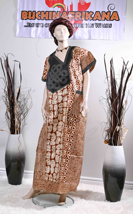WOMAN ADIRE KAFTAN