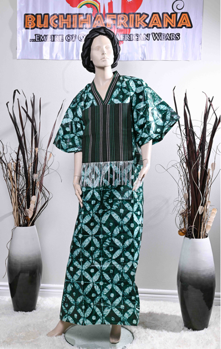 WOMAN ADIRE KAFTAN