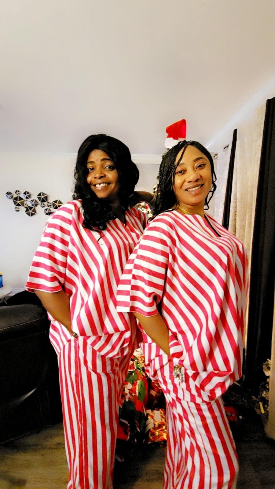 Red and White Striped 2 Piece